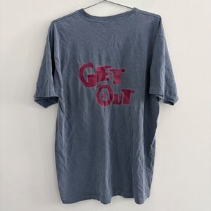 Vintage Belton Dye-Namic Get Out Graphic T-Shirt Blue XL Made in USA